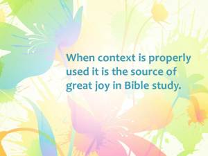 Context Makes Bible Study Blossom (Pict 2)